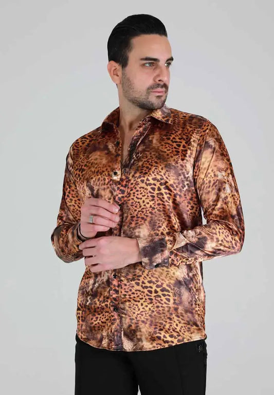 Men's Tiger Print Shirt