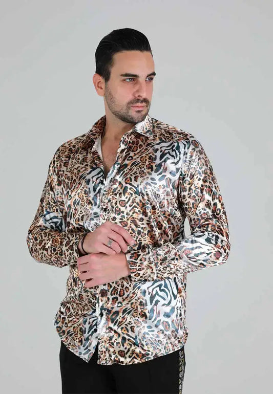 Men's Leopard Print Shirt