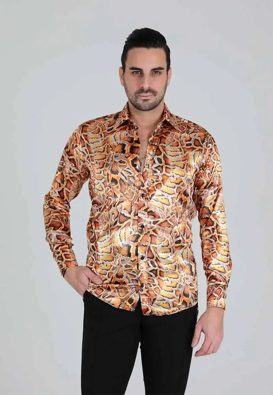 Men's Snake Print Shirt