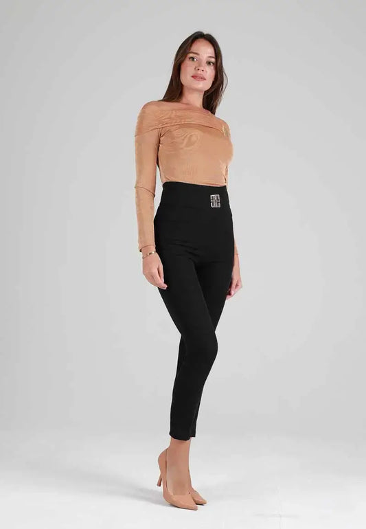 Timeless Black Slim-Fit Pants