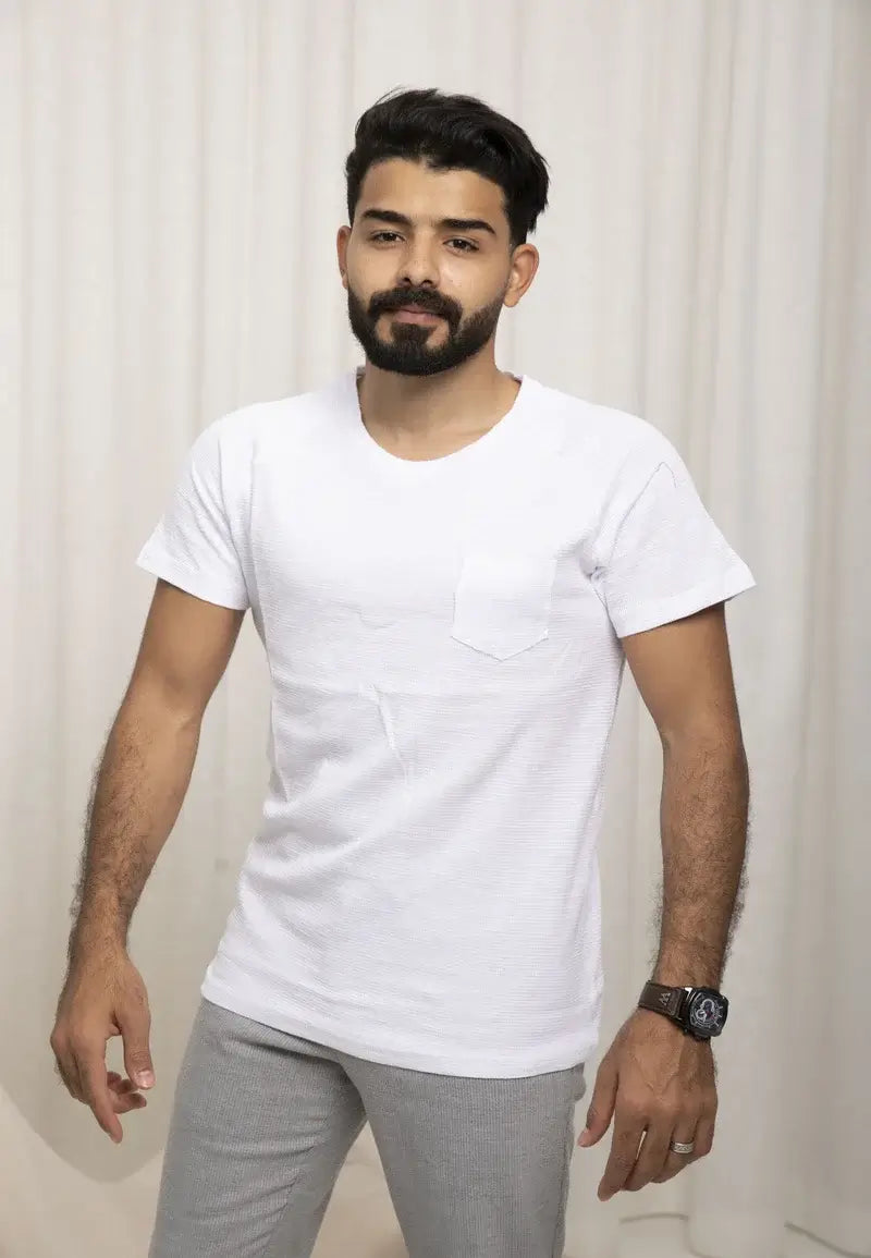 Stylish Men's Half Sleeve T-Shirt with Pocket