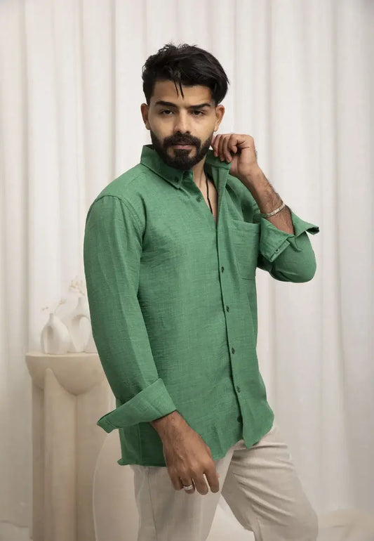 Green Casual Shirt