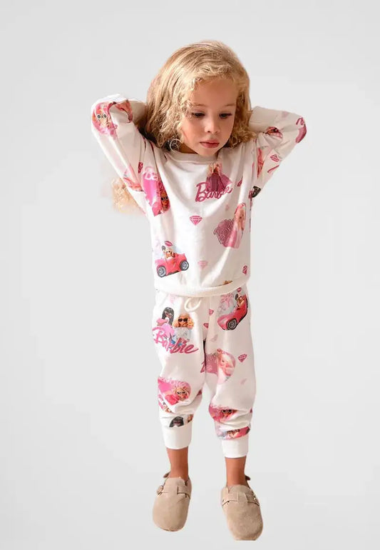 Girls winter pajamas T-shirt and pants