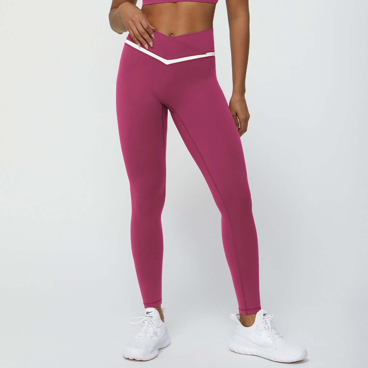 Outdoor Running Fitness Cropped V Waist Tight Sports Pants