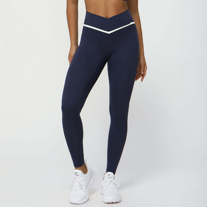 Outdoor Running Fitness Cropped V Waist Tight Sports Pants