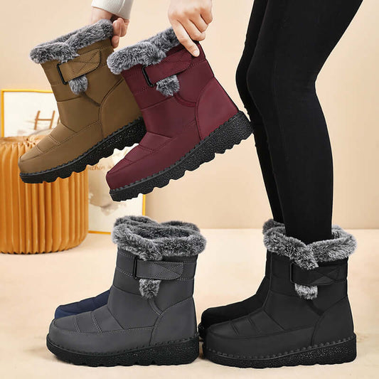 Women's Snow Boots Fleece Lined Padded Warm Keeping