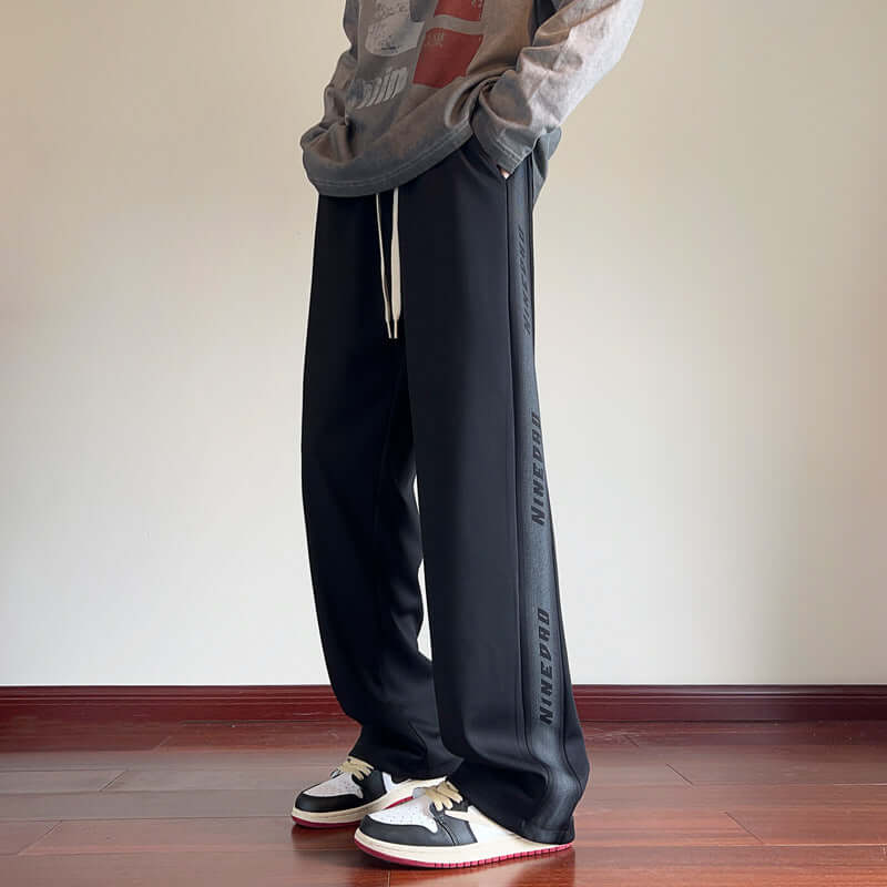 American Gray Sweatpants Men's Spring And Autumn Fleece Casual Pants