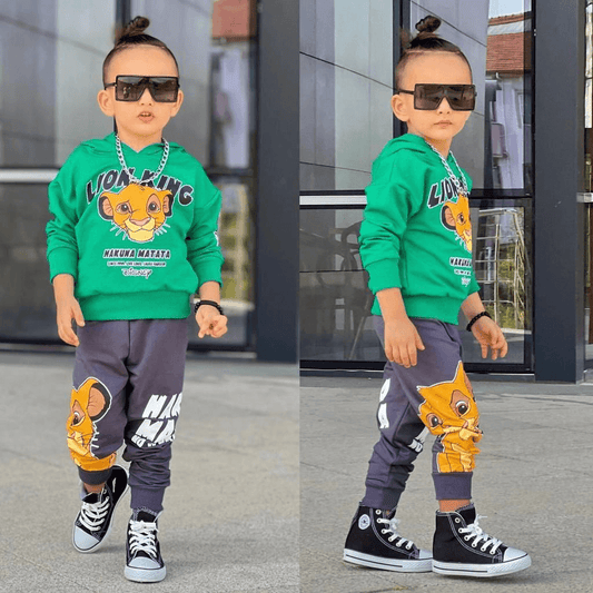 Boys' winter set with chest print