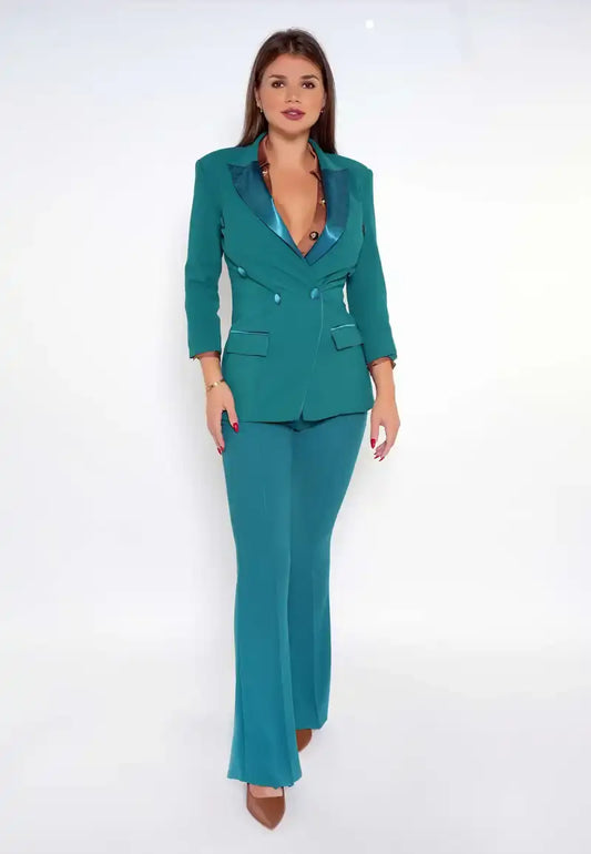 Women's blazer suit with pants