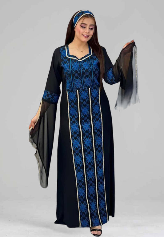 Excellent embroidered Palestinian Qalabiya Elegance