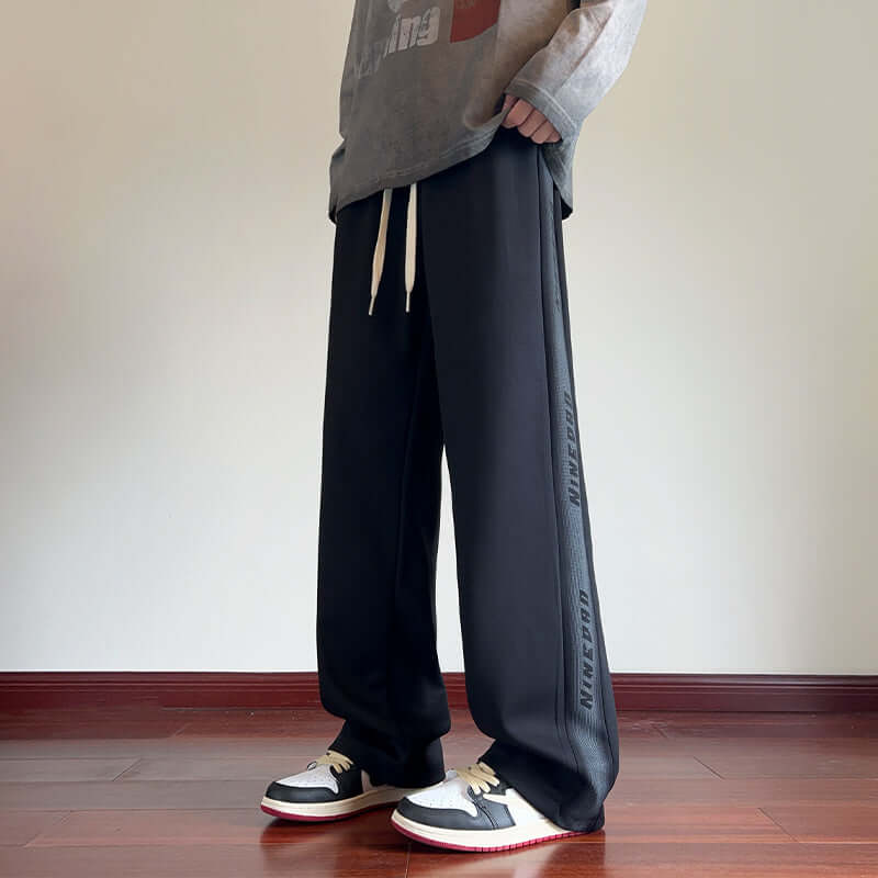 American Gray Sweatpants Men's Spring And Autumn Fleece Casual Pants