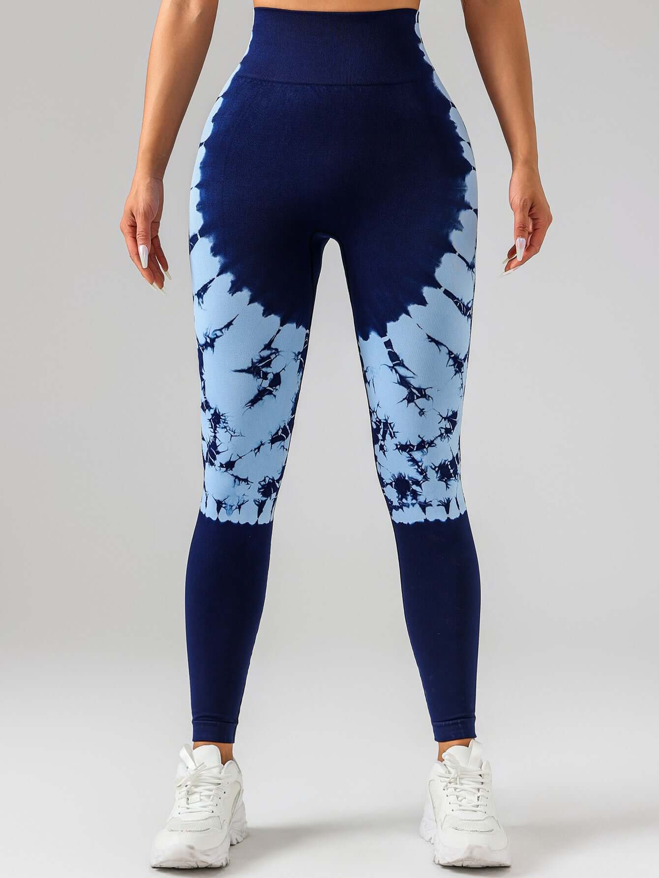 Tie-dye Women's Yoga Leggings With High Waistband, Moisture-Wicking, And Stretchy, Perfect For Outdoor Activities And Fitness