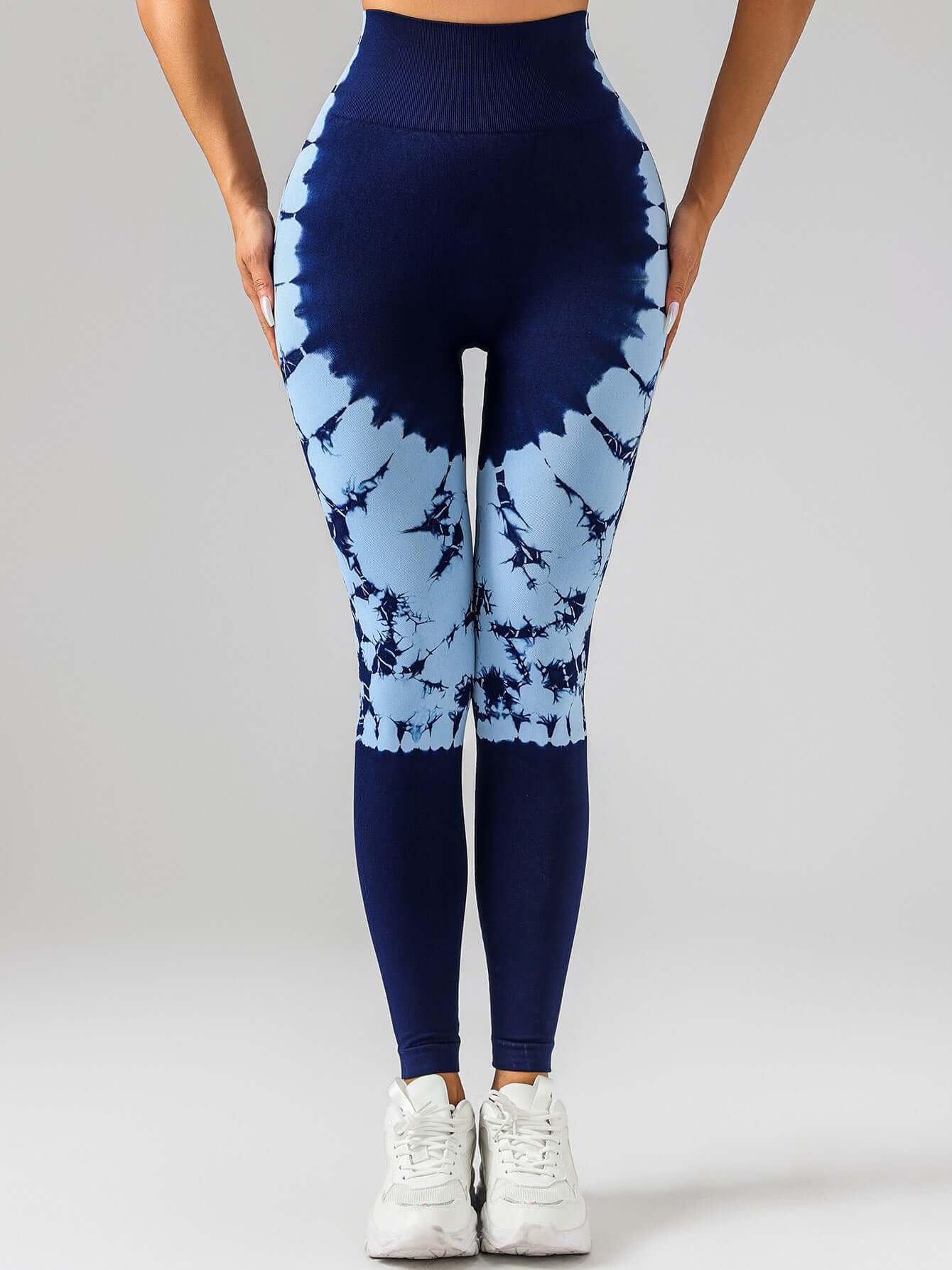 Tie-dye Women's Yoga Leggings With High Waistband, Moisture-Wicking, And Stretchy, Perfect For Outdoor Activities And Fitness