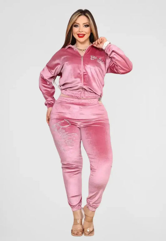 Women's 3-Piece Velvet Pajamas